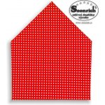 Soonrich šátek bílý puntík na červené bsp014 – Hledejceny.cz