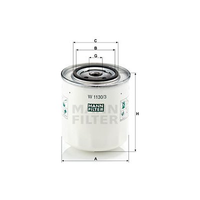 MANN-FILTER Olejový filtr W 1130/3