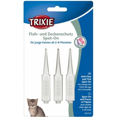 Trixie Spot-On Flea & Tick Kitten Pipety pro koťata 3 x 0,6 ml – Zboží Mobilmania