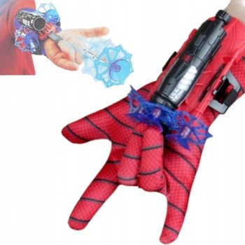 Střílecí rukavice s vystřelovači Jams Spider Man červeno-modrá 5 el.