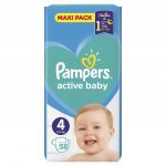 Pampers Active Baby 4 58 ks – Hledejceny.cz