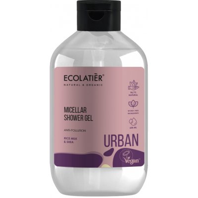 EcoLatier Urban micelární sprchový gel Rýžové a Bambucké mléko 600 ml