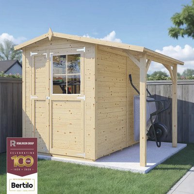 Bertilo Tonio 1 Plus včetně šikmé střechy 244 x 233 cm přírodní – Hledejceny.cz