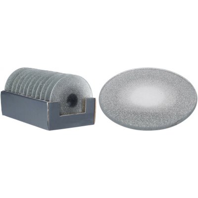 M.A.T. GROUP svícen podložka sklo/glitter pr.20cm – Hledejceny.cz
