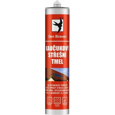 Den Braven Kaučukový střešní tmel hnědý 280 ml – Sleviste.cz