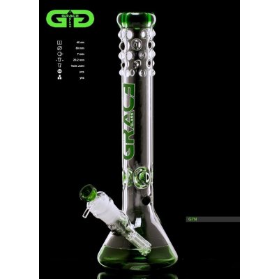 Grace Glass Skleněný bong Ice Beaker čirý 40 cm – Zboží Dáma