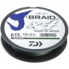 Rybářské lanko DAIWA šňůra J-BRAID X4 DARK GREEN 135m 0,10mm 3,8kg