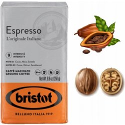 Bristot Espresso Cremoso Italiano mletá káva 250 g