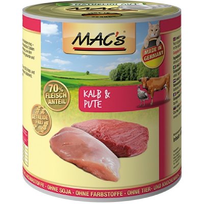 Mac's Cat masová telecí & krůtí 0,8 kg – Zboží Mobilmania