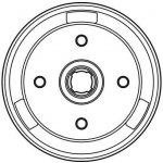 Brzdový buben TRW DB4046 - MAZDA 323