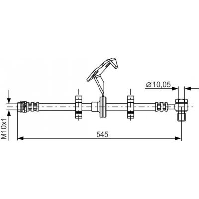 Brzdová hadice BOSCH 1 987 481 078 – Sleviste.cz