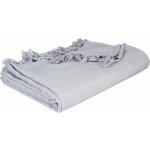 Atmosphera přehoz na postel s třásněmi šedý 160 x 220 cm – Sleviste.cz