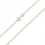 InfinitySilver Stříbrný pozlacený řetízek figaro 1001035G45 – Sleviste.cz