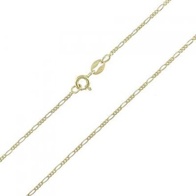 InfinitySilver Stříbrný pozlacený řetízek figaro 1001035G45 – Sleviste.cz