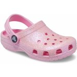 Crocs dětské pantofle CLASSIC GLITTER CLOG T 2069926S0 Růžový – Zboží Dáma