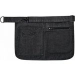 Premier Workwear Pevná plátěnná zástěra s kapsou na zip a na tablet Black Denim Pantone 426C PW138 – Hledejceny.cz