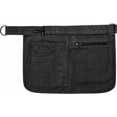 Premier Workwear Džínová zástěra s kapsou PR138 Black Denim 31x32cm – Hledejceny.cz
