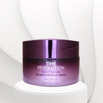 Missha Time Revolution Night Repair Probio Ampoule cream anti age pleťový krém 50 ml – Zboží Dáma