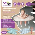 Tidy Tot BLW sada bryndáku s pultíkem písková – Sleviste.cz