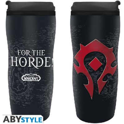 CurePink Cestovní hrnek World of Warcraft Horde 355 ml