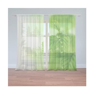 Sablio Záclony Listy 3: 2ks 150x250cm – Hledejceny.cz