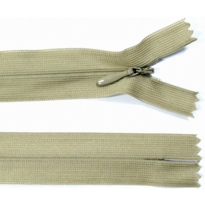 Spirálový zip no.3 skrytý nerozepínací 20cm - více barev color: 695 taupe béžová – Hledejceny.cz
