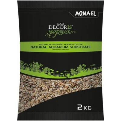 Aquael Natural Multicolored Gravel 1,4-2 mm 2 kg – Zboží Mobilmania
