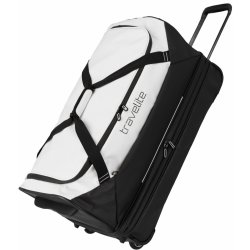 Travelite Basics Wheeled Duffle exp. Black/white 119 L TRAVELITE-96284-30