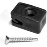 Příchytka z PVC na napínací drát - antracit, šroubovací+šroub – Zboží Mobilmania