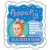 Párty pozvánka Personal Personalizované pozvánky 6 ks - Peppa Pig