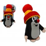 Krtek s kulichem červeno žlutým 15 cm – Zboží Mobilmania