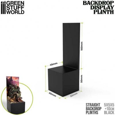 Green Stuff World Straight Backdrop Plinths 5x5x5cm Black – Hledejceny.cz