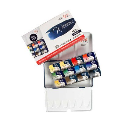 Rosa sada akvarelových barev 12ks Classic – Zboží Dáma