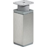 Hettich Nábytková noha 100-115 mm x 40 mm x 40 mm ocel vzhled nerezu 1 ks – Zboží Mobilmania
