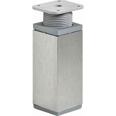 Hettich Nábytková noha 100-115 mm x 40 mm x 40 mm ocel vzhled nerezu 1 ks – Zboží Mobilmania