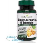 Natures Aid Zázvor kurkuma a bromelain 60 tablet – Hledejceny.cz