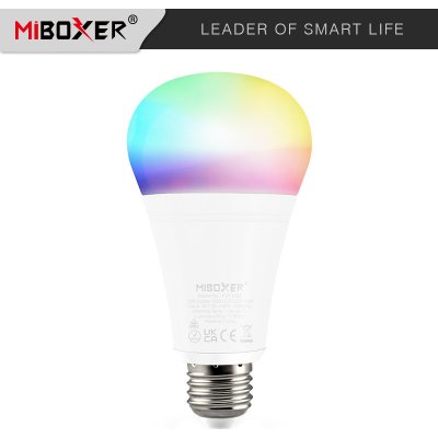 Mi-Light ZigBee žárovka RGB+CCT 12W E27 1100lm ZigBee 3.0 + RF – Hledejceny.cz