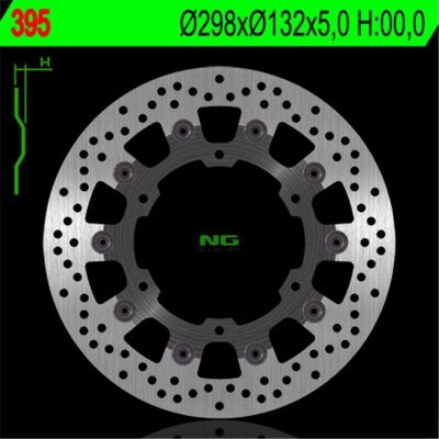 BRZDOVÝ KOTOUČ NG395, PŘEDNÍ, YAMAHA XVZ 1300/ XV 1600A WILDSTAR (298X132X5) – Zbozi.Blesk.cz
