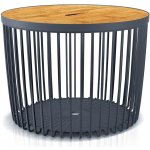 Prosperplast Univerzální koš CLUBO s bambusovým víkem antracit 59cm – Hledejceny.cz