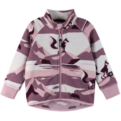Reima Dětský fleecový svetr Ornament Deep purple – Zboží Mobilmania