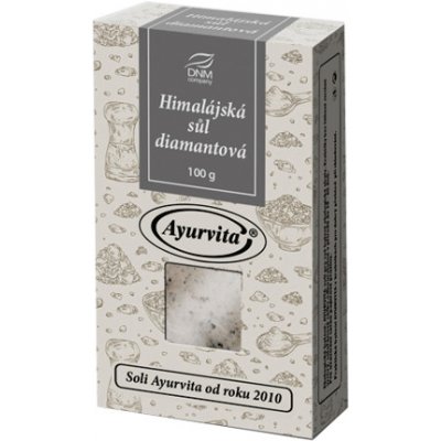 Ayurvita Sůl himalájská diamantová bílá jemně mletá 100 g