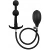 Anální kolík Rimba Latex Play Inflatable Anal Plug with Double Balloon and Pump Black