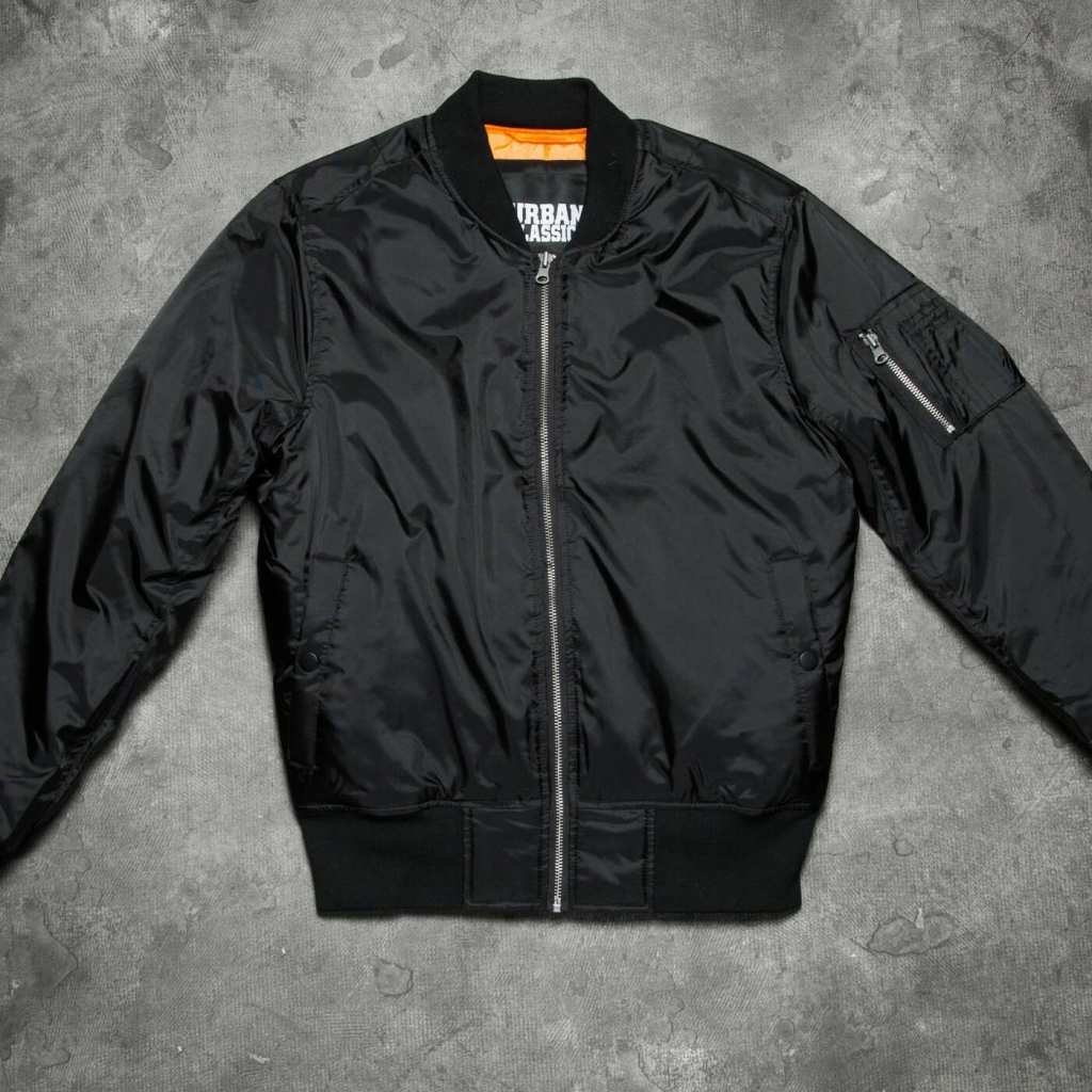 Urban Classics Basic Bomber jacket black