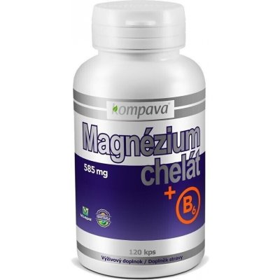 Kompava Magnesium Chelate +B6 585 mg 120 kapslí