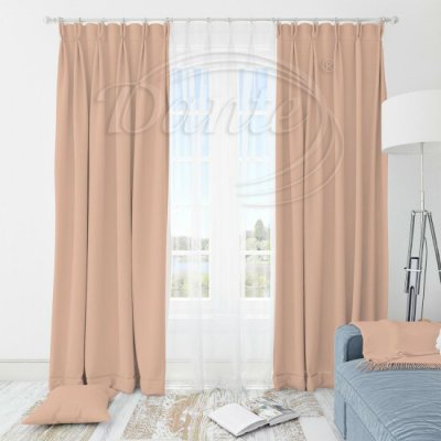 Látka Blackout UNI 162 pudrový na závěsy, polštářky - 50 x 50 cm – Hledejceny.cz