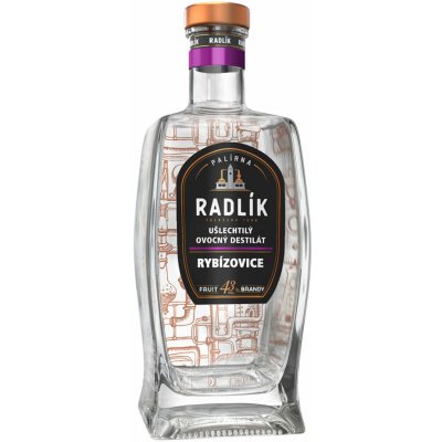 Radlík Rybízovice 43% 0,5 l (holá láhev) – Sleviste.cz