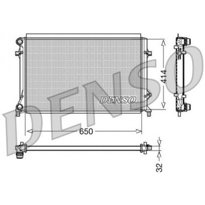Chladič, chlazení motoru DENSO DRM32016
