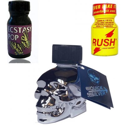 Rush Poppers Silver Skull Extasy mix pack 3 x 24 ml – Zboží Dáma
