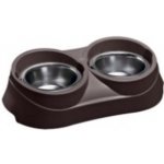 Ferplast Duo Feed 01 dvojMiska s miskami 400 ml 38,5 x 20 x 9 cm – Zboží Mobilmania