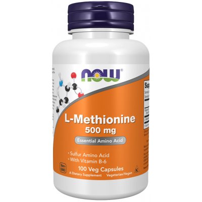 NOW Foods L-Methionin 500 100 kapslí – Hledejceny.cz